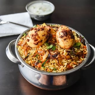 Egg Hyderabadi Dum Biryani