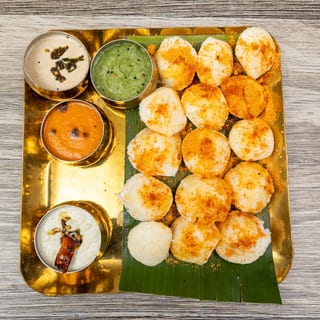 Ghee Podi Button Idli