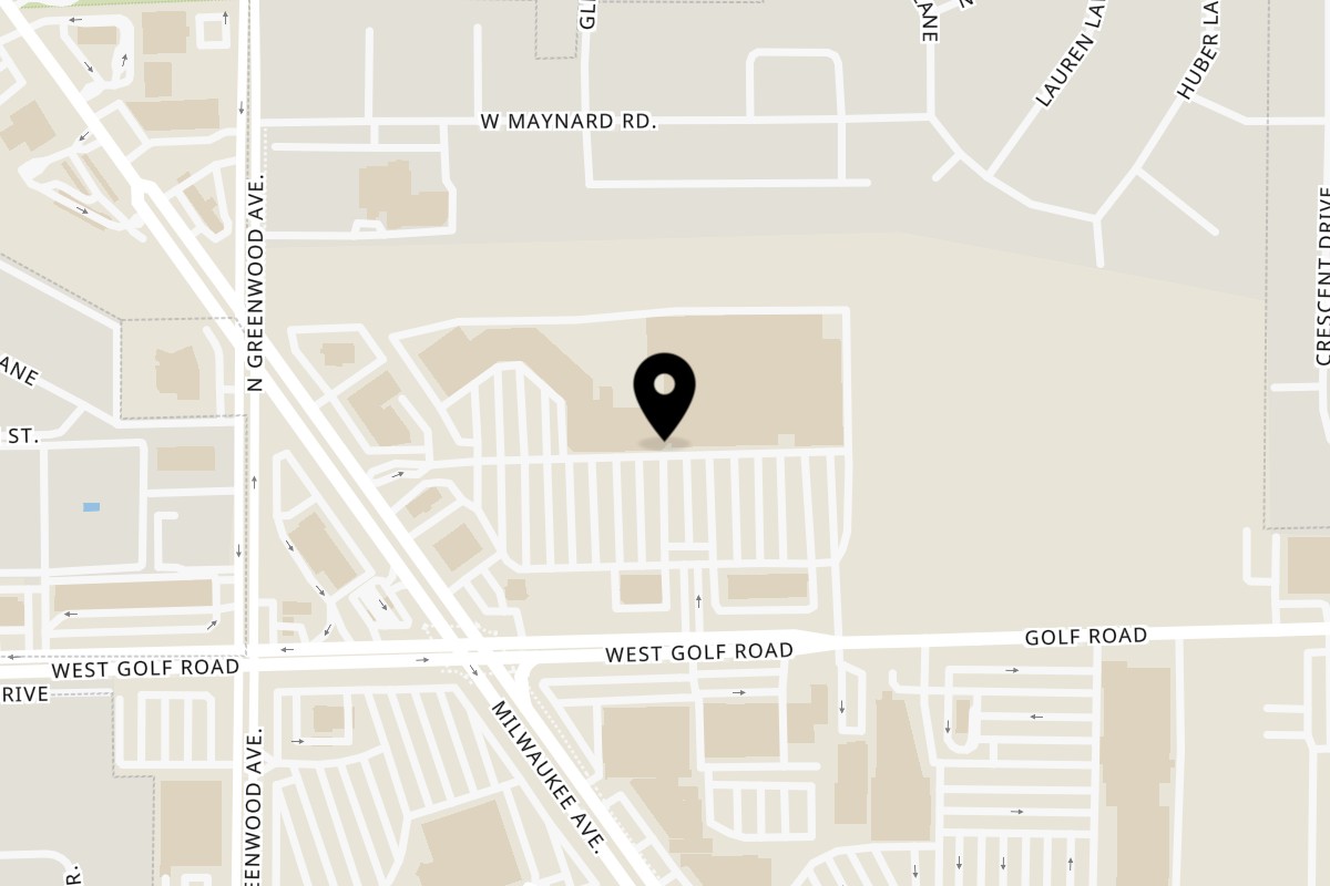 Map showing the location of Magic Pepper on 8502 West Golf Road in Niles